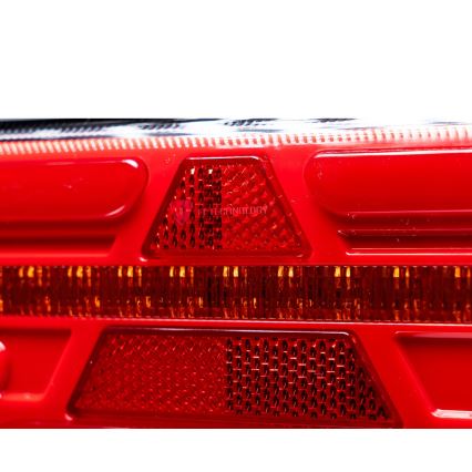 LED Kombinuota šviesa su dinaminiu posūkio signalu LED/10-30V IP67 kairė