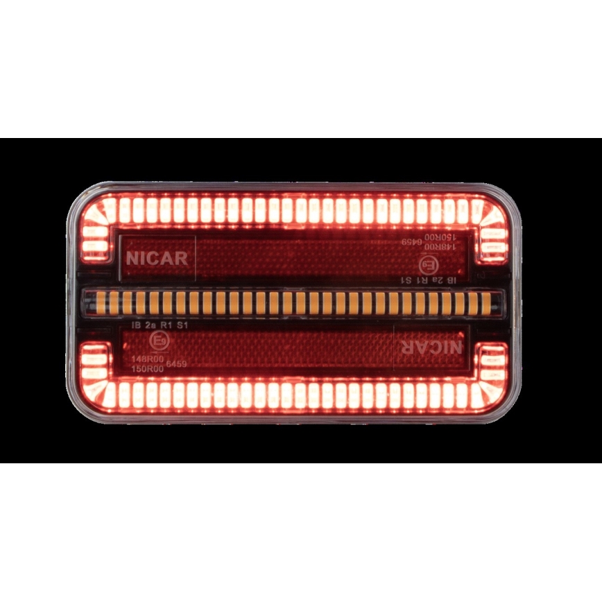 LED Kombinuota šviesa su dinaminiu posūkio signalu LED/12-24V IP65