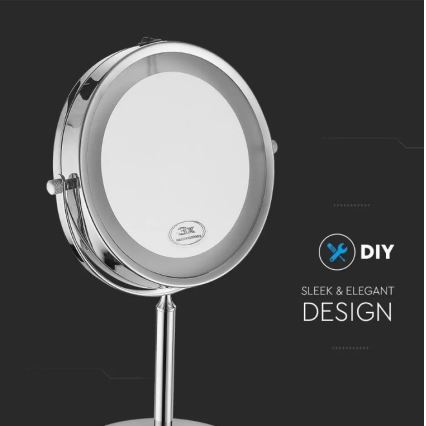 LED kosmetinis veidrodis LED/3W/6V 4xAA IP44