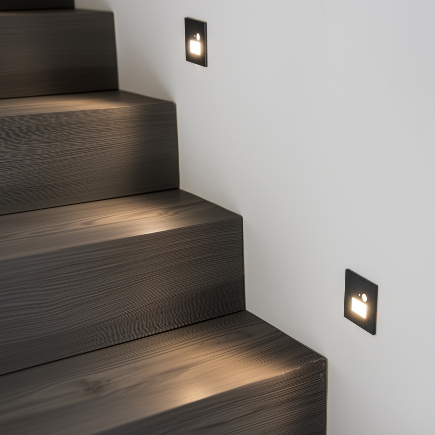 LED Laiptinės apšvietimas su judesio jutikliu LED/1,5W/230V 3000K/4000K/6500K