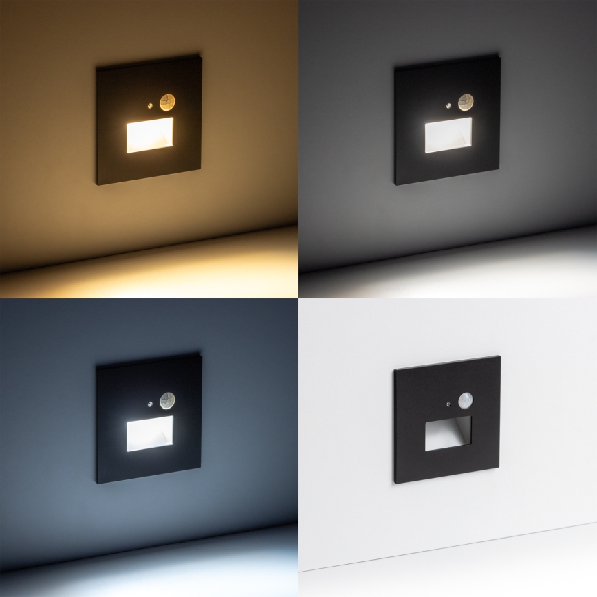 LED Laiptinės apšvietimas su judesio jutikliu LED/1,5W/230V 3000K/4000K/6500K
