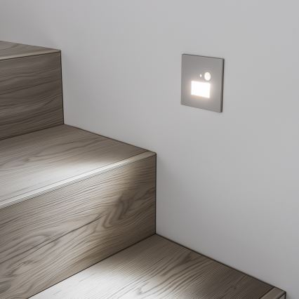 LED Laiptinės šviestuvas su judesio jutikliu LED/1,5W/230V 3000K/4000K/6500K