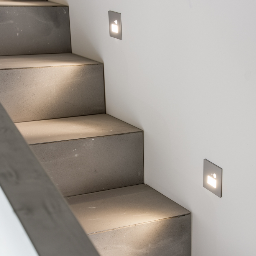 LED Laiptinės šviestuvas su judesio jutikliu LED/1,5W/230V 3000K/4000K/6500K