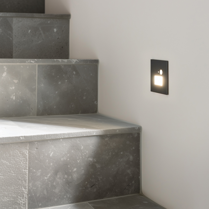 LED Laiptinės šviestuvas su judesio jutikliu LED/1,5W/230V 3000K/4000K/6500K