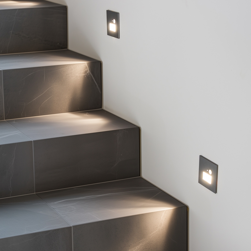 LED Laiptinės šviestuvas su judesio jutikliu LED/1,5W/230V 3000K/4000K/6500K