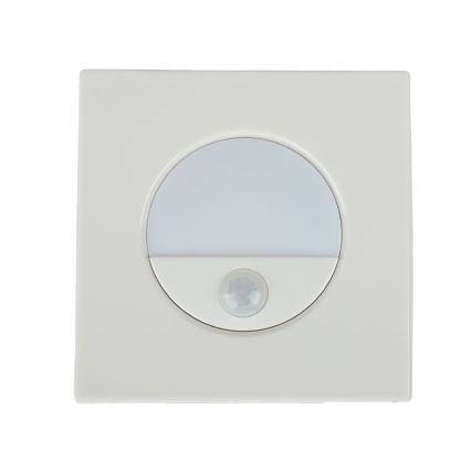 LED Laiptinės šviestuvas su judesio jutikliu LED/3W/230V 4000K balta
