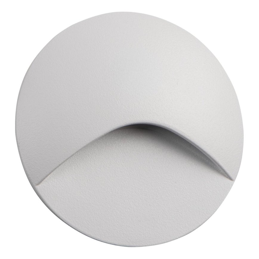 LED laiptų šviestuvas EXIN LED/2,5W/230V 3000K IP65 baltas apvalus