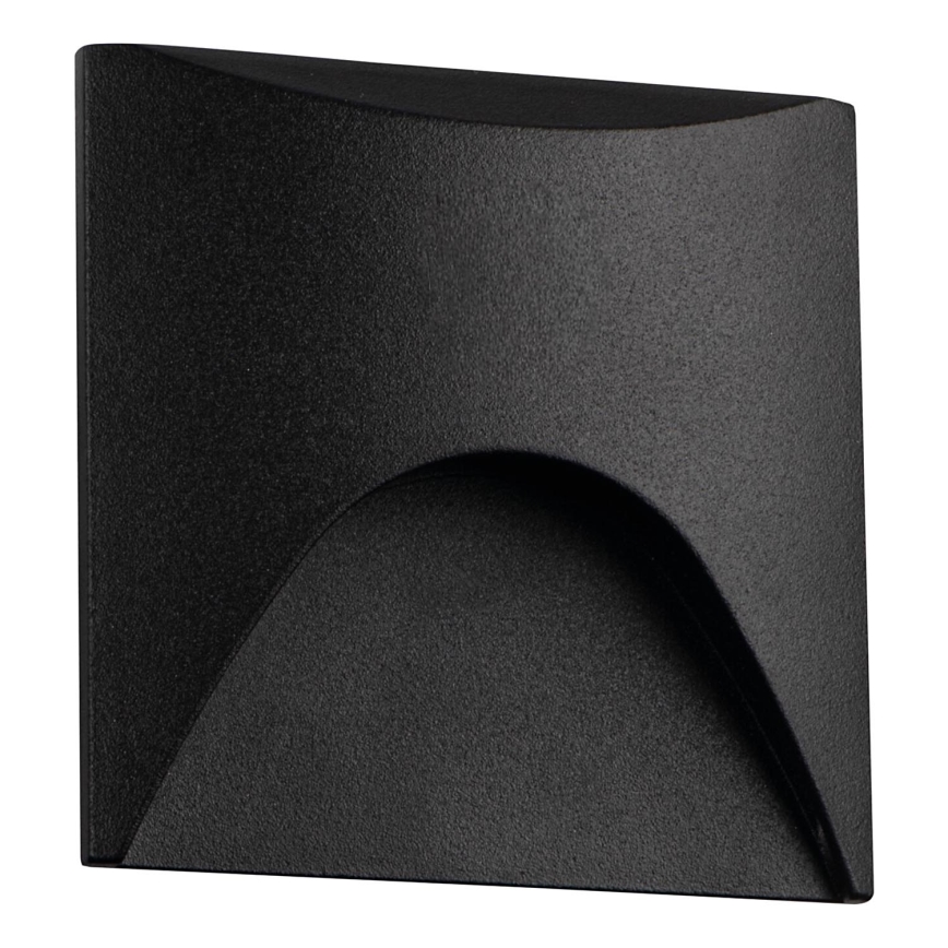 LED laiptų šviestuvas EXIN LED/2,5W/230V 3000K IP65 juodas kampinis