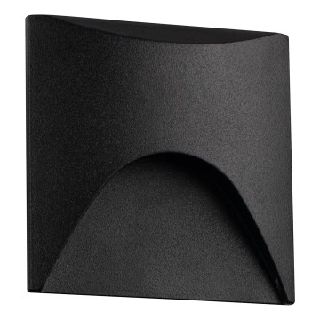 LED laiptų šviestuvas EXIN LED/2,5W/230V 3000K IP65 juodas kvadratinis