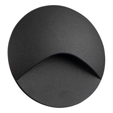 LED laiptų šviestuvas EXIN LED/2,5W/230V 4000K IP65 antracitas apvalus