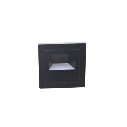 LED laiptų šviestuvas LED/3W/230V 3000K juodas