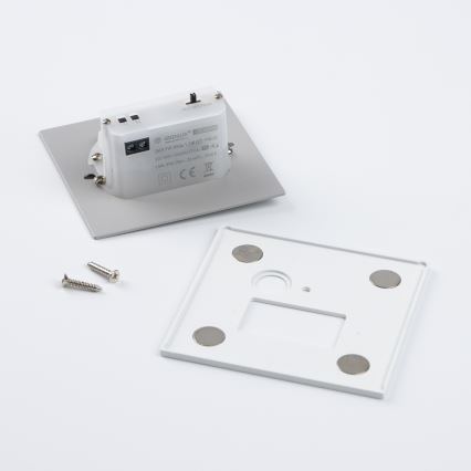 LED laiptų šviestuvas su judesio ir sutemų jutikliu LED/1,5W/230V 3000/4000/6000K baltas