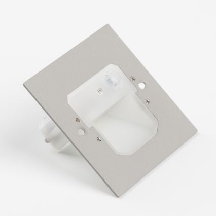 LED laiptų šviestuvas su judesio ir sutemų jutikliu LED/1,5W/230V 3000/4000/6000K pilkas