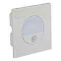 LED laiptų šviestuvas su judesio jutikliu LED/3W/230V 4000K balta