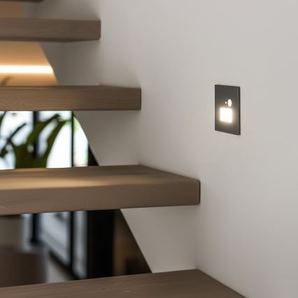 LED laiptų šviestuvas su judesio sensoriumi LED/1,5W/230V 3000K/4000K/6500K