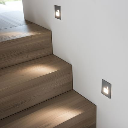 LED laiptų šviestuvas su judesio sensoriumi LED/1,5W/230V 3000K/4000K/6500K