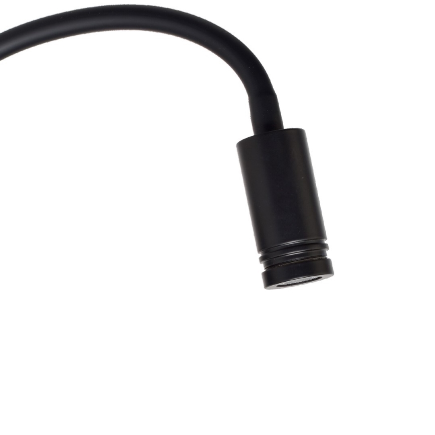LED Lanksti sieninė lempa BASE 1xLED/8W+1xLED/2W/230V juoda/sidabrinė