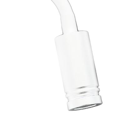 LED Lanksti sieninė lempa su USB BASE 1xLED/8W+1xLED/2W/230V balta/sidabrinė