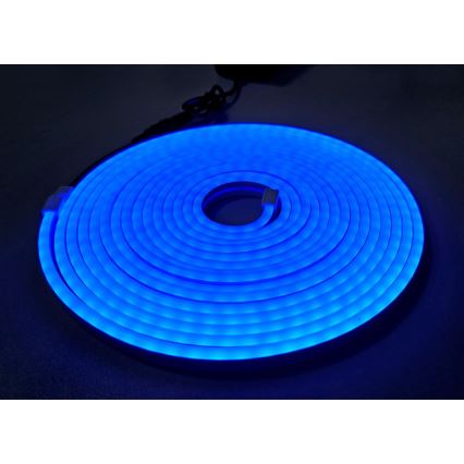 LED Lankstus juostelė NEON LED/10W/230V 5 m IP65 mėlyna