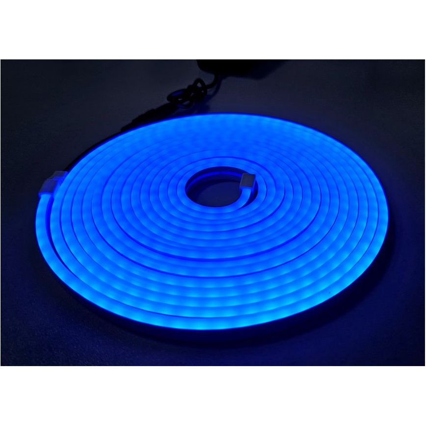 LED Lankstus juostelė NEON LED/10W/230V 5 m IP65 mėlyna