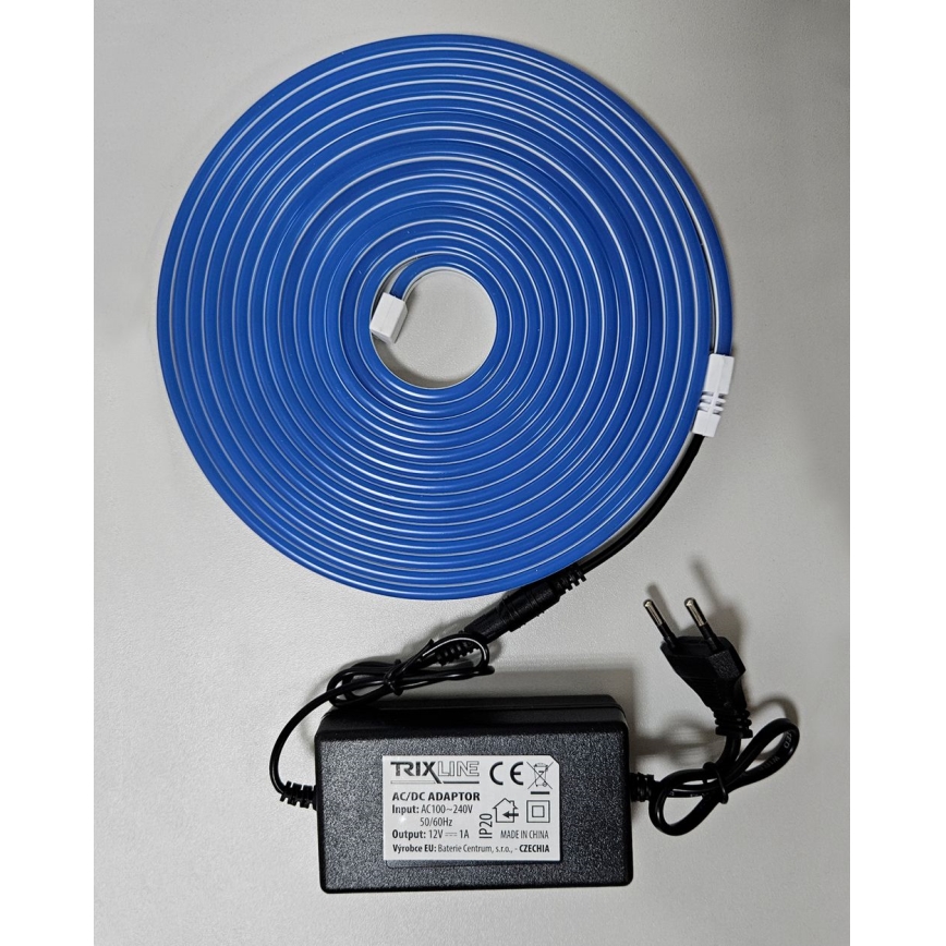 LED Lankstus juostelė NEON LED/10W/230V 5 m IP65 mėlyna