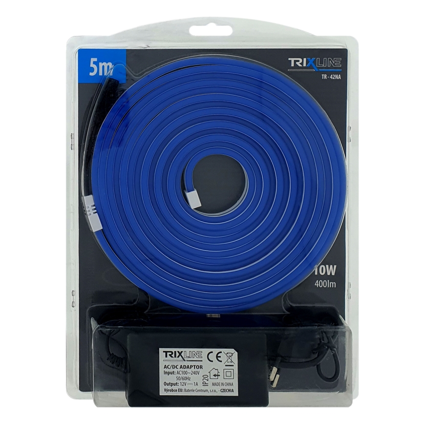 LED Lankstus juostelė NEON LED/10W/230V 5 m IP65 mėlyna