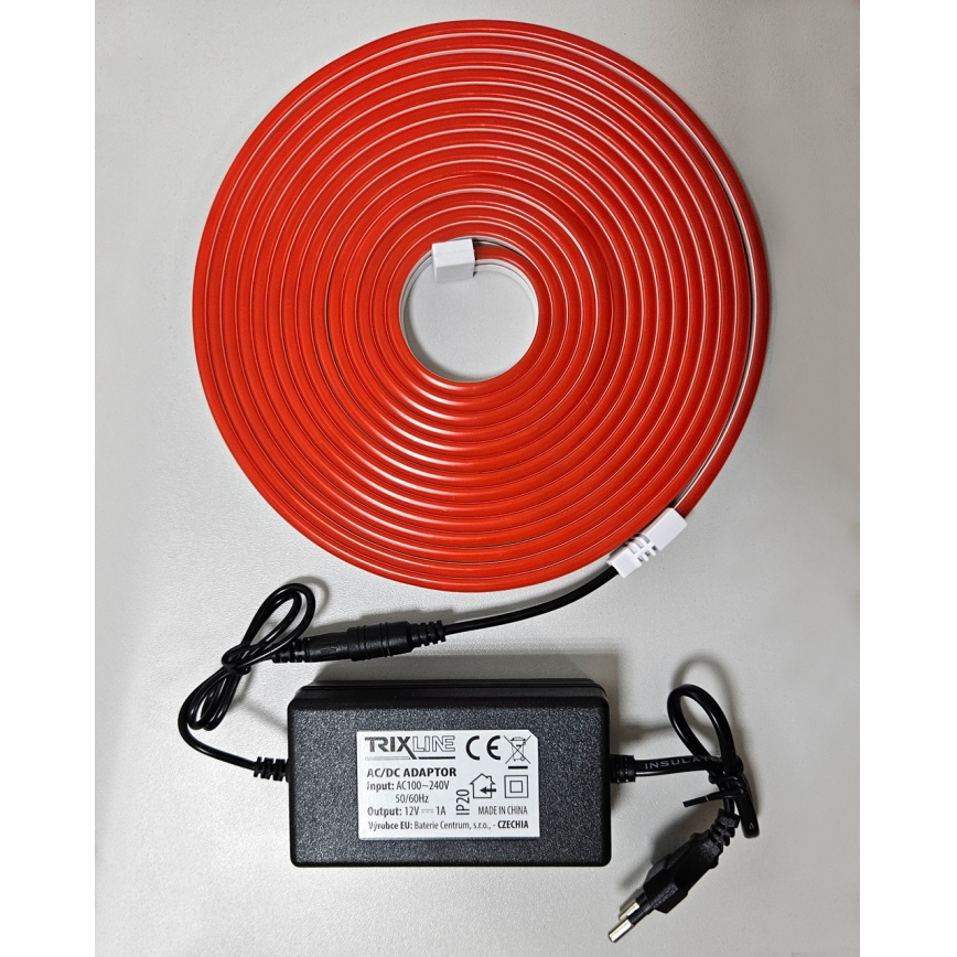 LED Lankstus juostelė NEON LED/10W/230V 5 m IP65 raudona