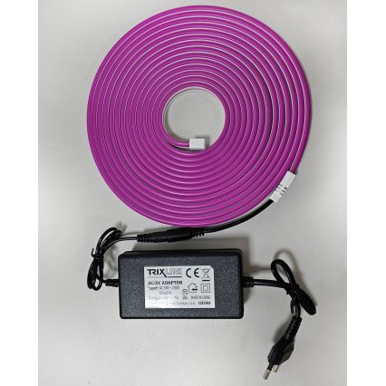 LED Lankstus juostelė NEON LED/10W/230V 5 m IP65 violetinė
