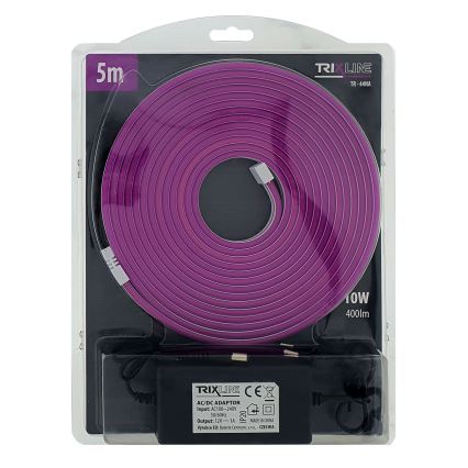 LED Lankstus juostelė NEON LED/10W/230V 5 m IP65 violetinė