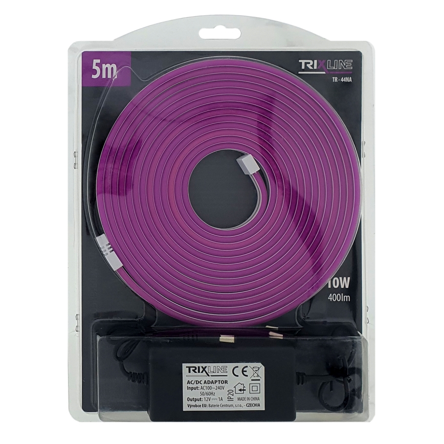LED Lankstus juostelė NEON LED/10W/230V 5 m IP65 violetinė