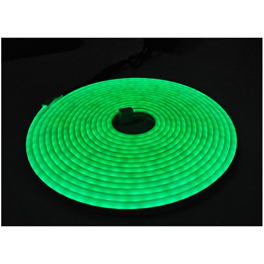 LED Lankstus juostelė NEON LED/10W/230V 5 m IP65 žalia