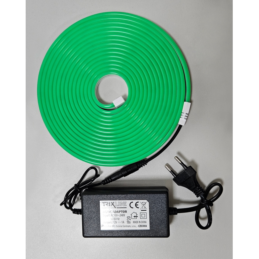 LED Lankstus juostelė NEON LED/10W/230V 5 m IP65 žalia