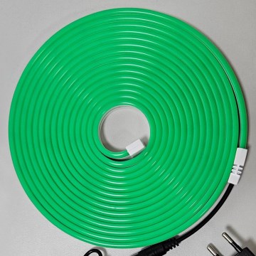 LED Lankstus juostinis šviestuvas NEON LED/10W/230V 5 m IP65 žalias
