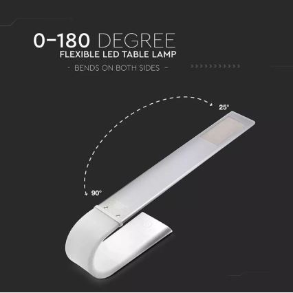 LED Lankstus šviesos reguliavimas Stalinis šviestuvas LED/6,5W/5V 2000 mAh 3000K/4500K/6000K
