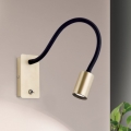 LED Lankstus wall mažas lempa KURT LED/5W/230V auksas