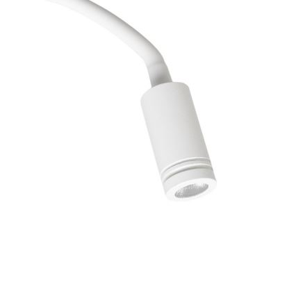 LED Lankstus wall mažas lempa Su USB BASE 1xLED/8W+1xLED/2W/230V balta