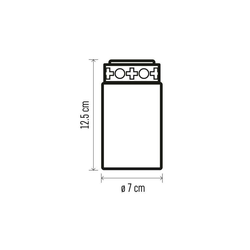 LED Lauko dekoracija 1xLED/2xC IP44 raudona