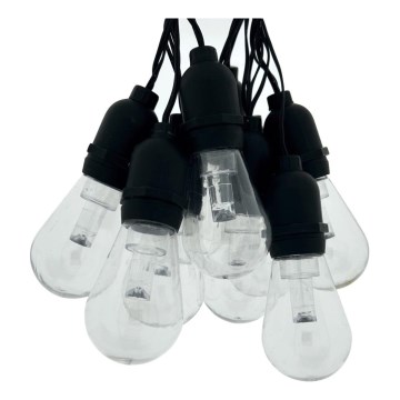 LED lauko dekoratyvinė girlianda 10xLED/0,15W/230V 3,8 m IP44 juoda