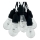LED lauko dekoratyvinė girlianda 10xLED/0,15W/230V 3,8 m IP44 juoda