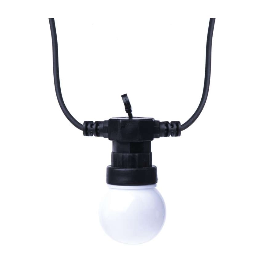 LED lauko dekoratyvinė girlianda 10xLED/10m IP44 balta