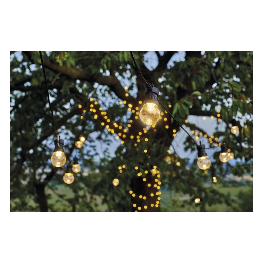 LED Lauko dekoratyvinė girlianda 10xLED/10m IP44 skaidri