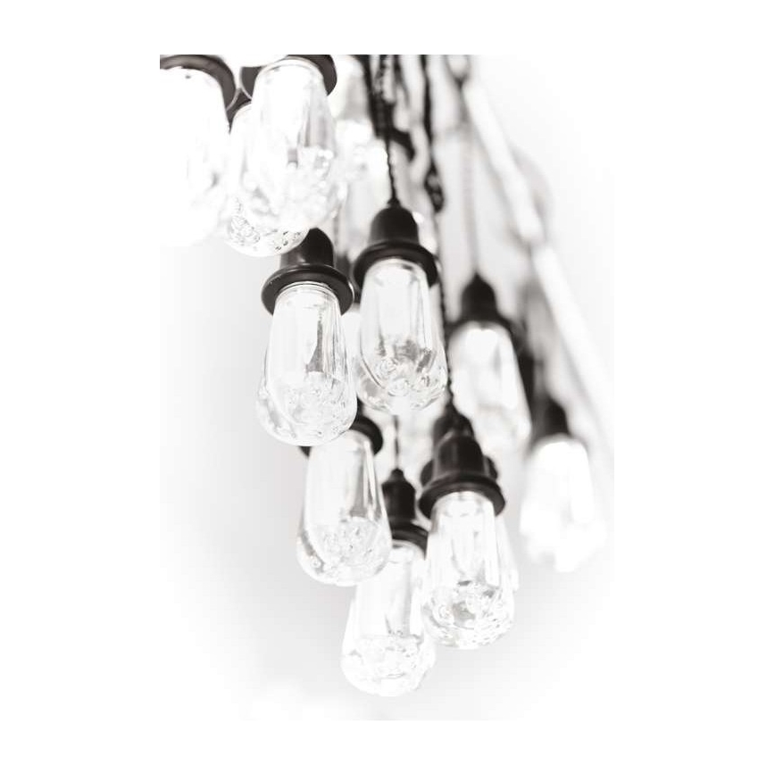 LED lauko dekoratyvinė girlianda 16 LED, 8,6 m, IP44, šaltai balta