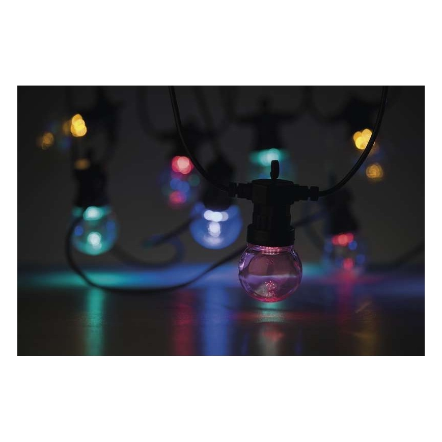 LED Lauko dekoratyvinė girlianda 50xLED/10m IP44 skaidri