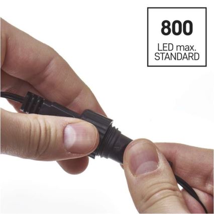 LED  lauko girlianda 100xLED/15m IP44 šiltai balta