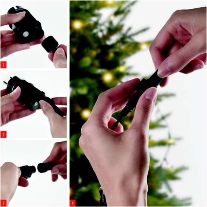 LED  lauko girlianda 100xLED/15m IP44 šiltai balta