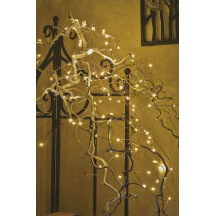 LED  lauko girlianda 100xLED/15m IP44 šiltai balta