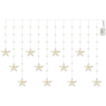 LED lauko girlianda 120xLED 3xAA 1,7 m IP44 šiltai balta