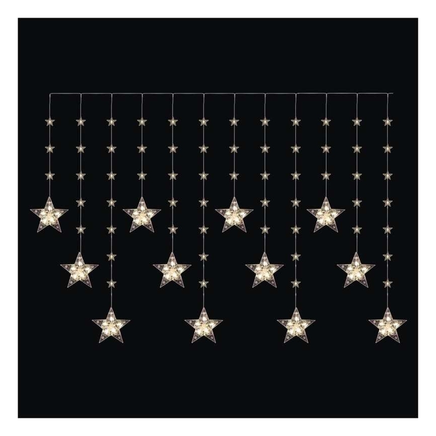 LED lauko girlianda 120xLED 3xAA 1,7 m IP44 šiltai balta