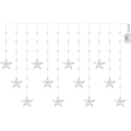 LED Lauko girlianda 120xLED/8 funkcijų 3xAA 1,7 m IP44 šaltai balta