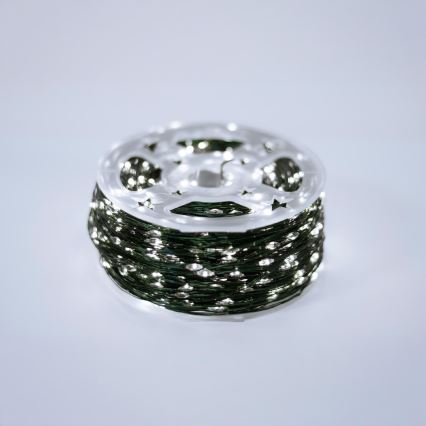 LED lauko girlianda 1500xLED/230V 8 funkcijų 153 m IP44 šaltai balta + nuotolinis valdymas